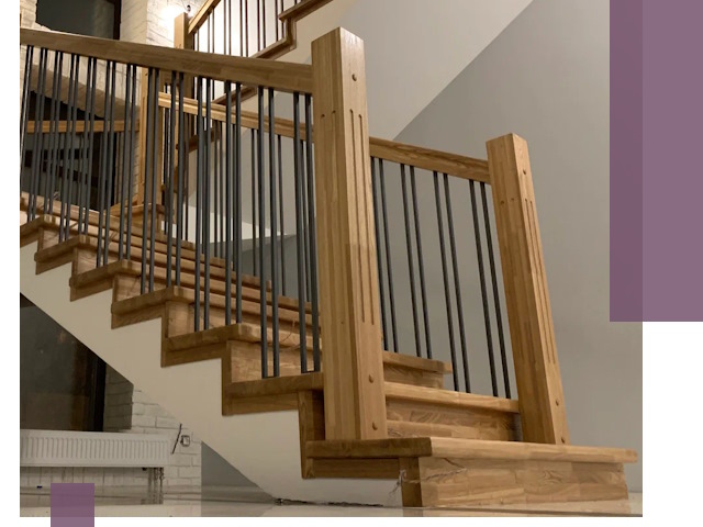 Реставрация деревянных и металлических лестниц в Глазове