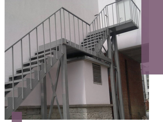 Монтаж пожарных лестниц под ключ в Глазове с гарантией качества