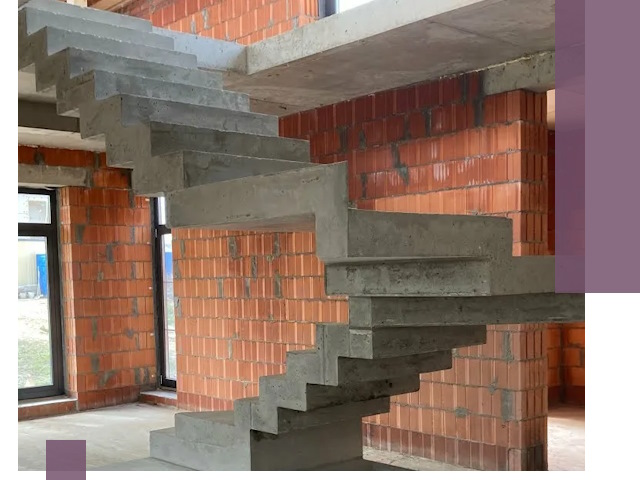 Изготовление бетонных лестниц под ключ в Глазове