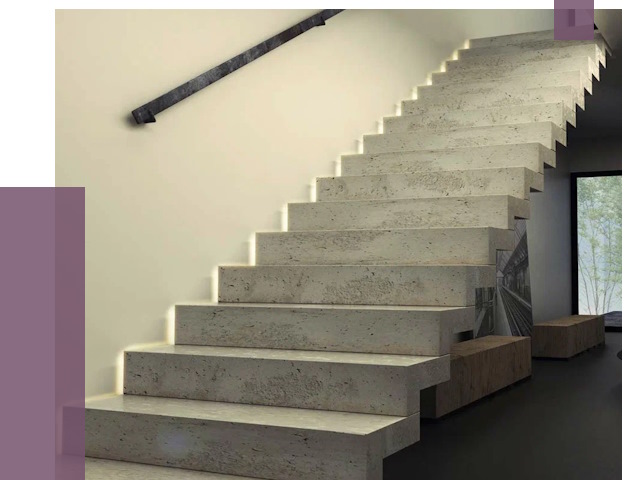 Облицовка бетонных лестниц в Глазове от 4591 руб/м2