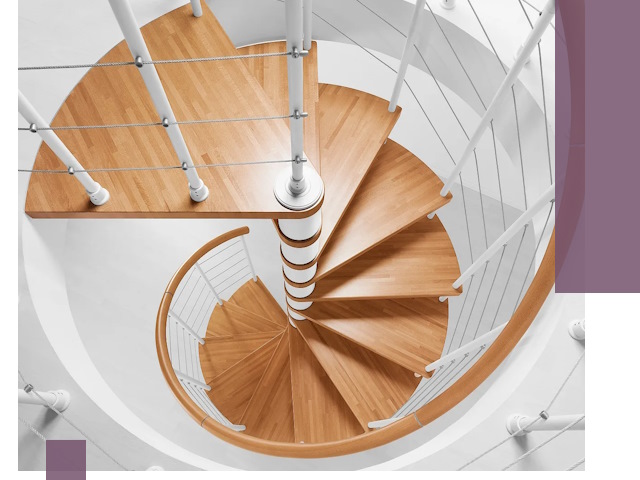 Изготовление винтовых лестниц под ключ в Глазове