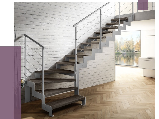 Г-образные лестницы под ключ в Глазове от 36986 руб. | ПРОЛЁТ-Глз