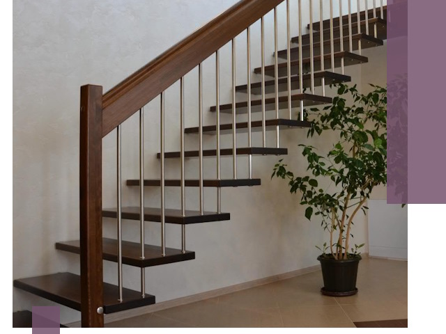 Лестницы на больцах под ключ в Глазове – изготовление и монтаж