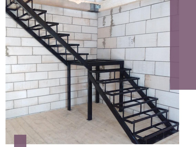 Лестницы на металлокаркасе под ключ в Глазове — изготовление и монтаж