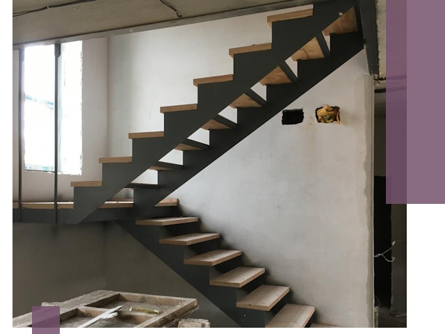 Изготовление лестниц на металлокаркасе в Глазове от производителя