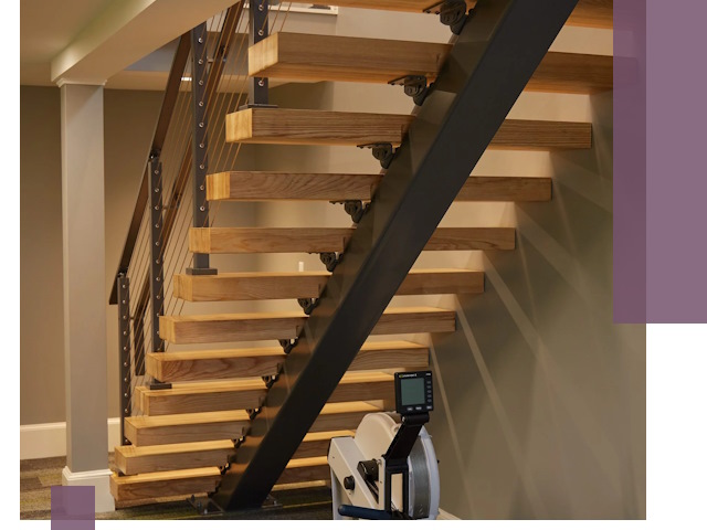 Лестницы на монокосоурах под ключ в Глазове - изготовление и монтаж