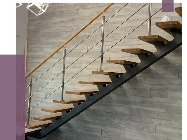 Изготовление лестниц на монокосоуре в Глазове от 76012 руб. 