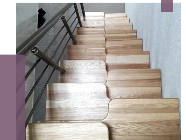 Лестницы гусиный шаг в Глазове от 13009 руб. под ключ | ПРОЛЁТ-Глз