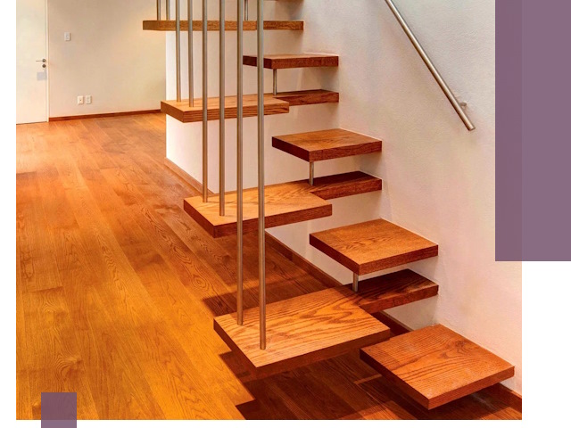 Лестницы «гусиный шаг» на заказ в Глазове для узких пространств