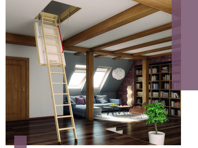 Чердачные лестницы под ключ в Глазове: изготовление и монтаж