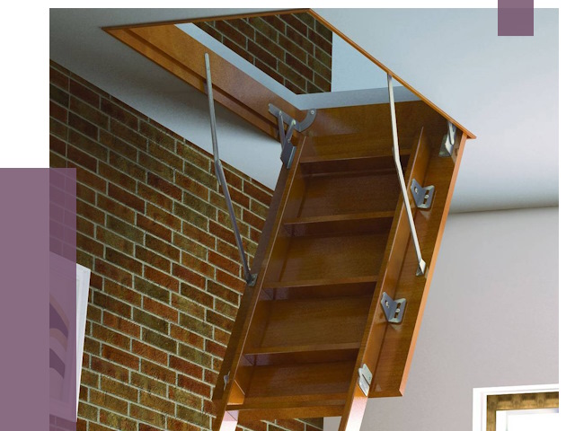 Установка чердачной лестницы в Глазове от 7805 руб. | ПРОЛЁТ-Глз