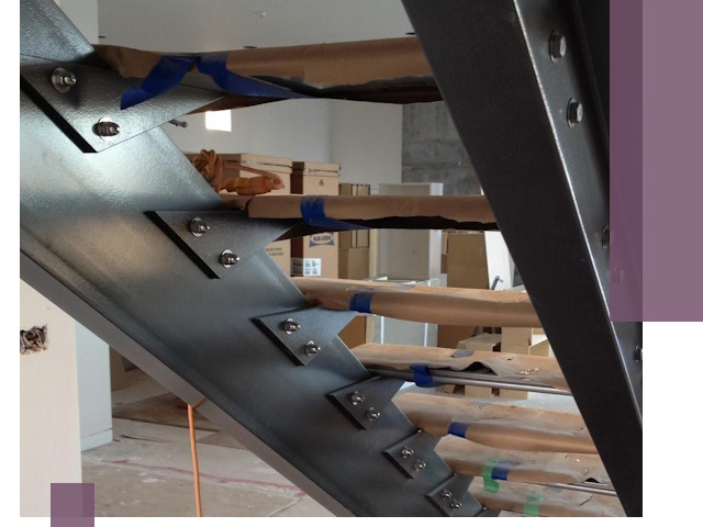 Усиление лестничных конструкций и усиление опор в Глазове