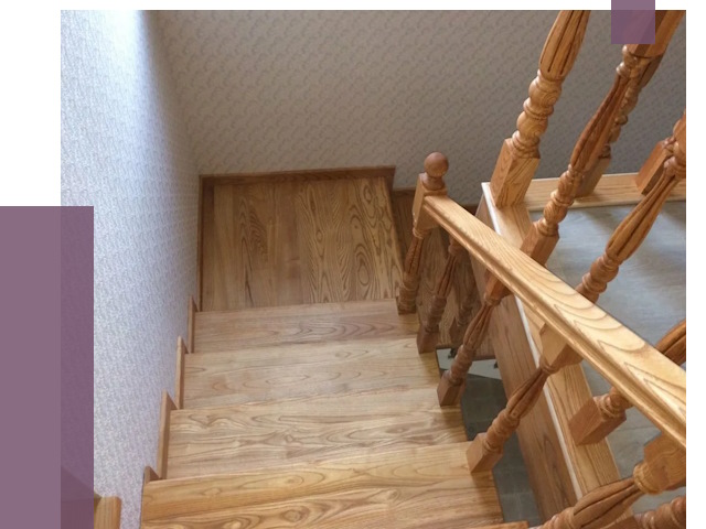 Сосновые лестницы в Глазове под ключ от 8060 руб.  | ПРОЛЁТ-Глз