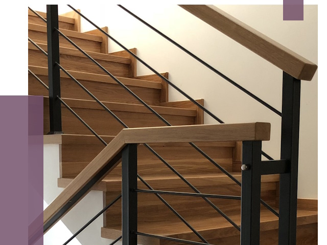 Обшивка металлической лестницы деревом в Глазове от 4336 руб. 