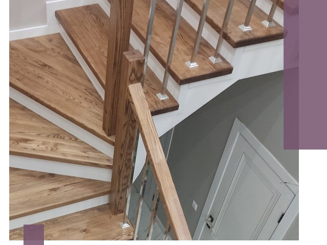 Обшивка металлических лестниц под ключ в Глазове