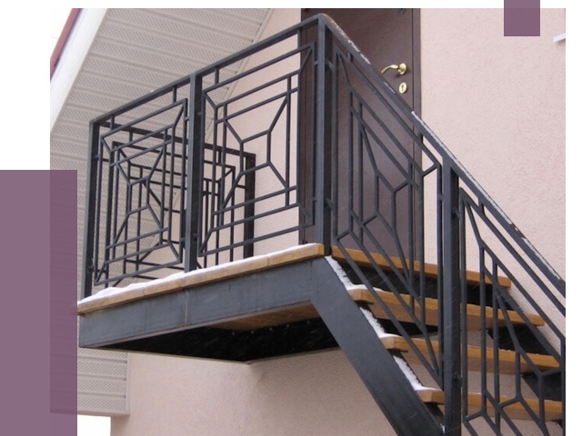Металлические перила в Глазове от 4285 руб.  | ПРОЛЁТ-Глз