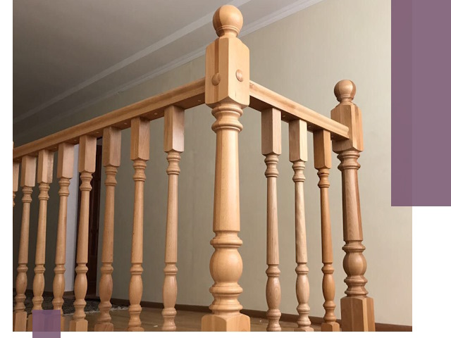 Деревянные перила на заказ в Глазове: монтаж и изготовление