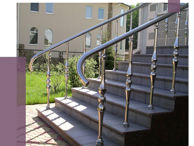 Перила для крыльца в Глазове от 10713 руб. — монтаж ПРОЛЁТ-Глз