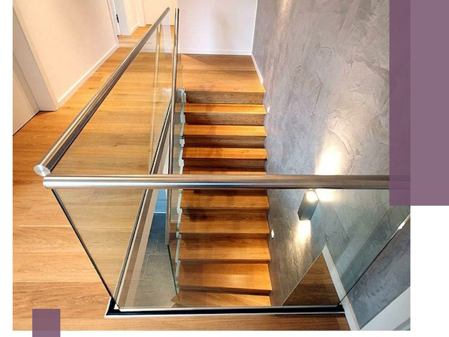 Перила для лестницы в доме — изготовление и монтаж в Глазове