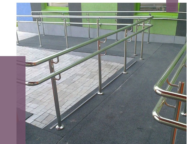 Ограждения пандусов в Глазове от 4336 руб. монтаж | ПРОЛЁТ-Глз