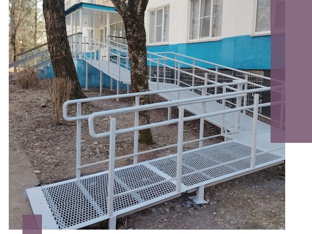 Пандусы под ключ в Глазове: изготовление, монтаж и демонтаж
