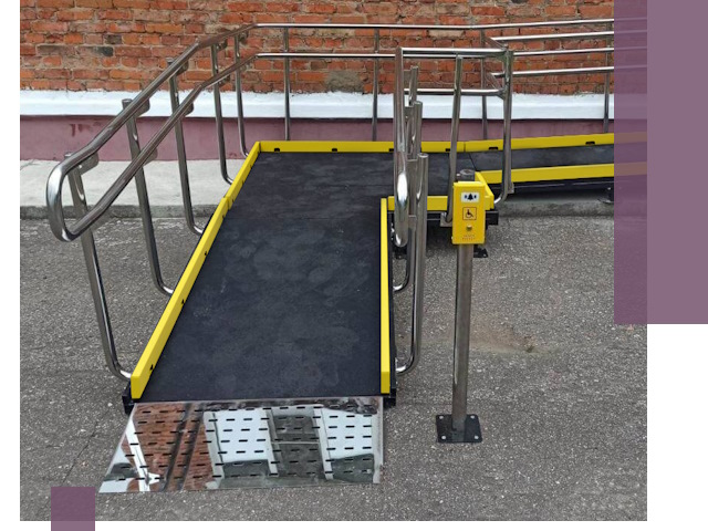 Изготовление наклонных пандусов для инвалидов в Глазове