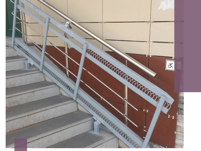 Изготовление откидных пандусов под ключ в Глазове