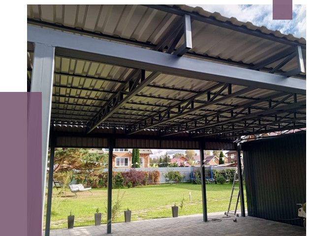 Монтаж навесов в Глазове от 7346 руб. — установка навеса | ПРОЛЁТ-Глз