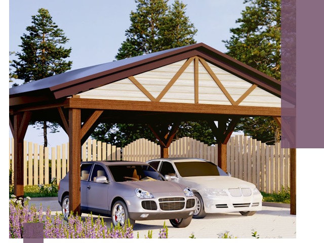 Навесы для автомобиля в Глазове — изготовление и монтаж