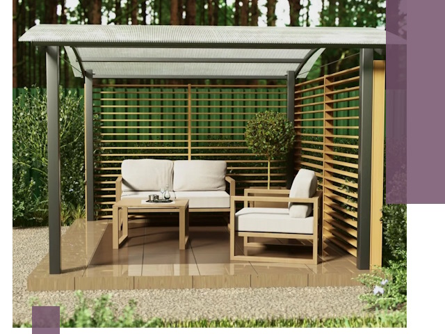 Навесы для дачи в Глазове: изготовление, монтаж и демонтаж