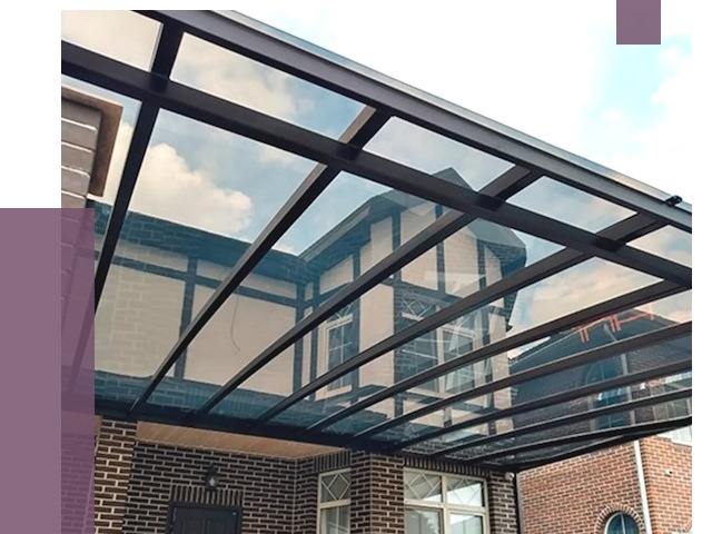 Навесы из поликарбоната в Глазове от 8591 руб. под ключ — ПРОЛЁТ-Глз