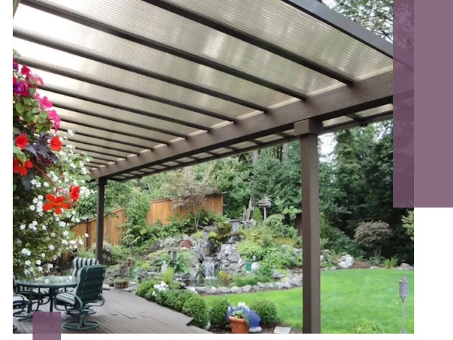 Навесы из поликарбоната под ключ в Глазове быстро и надёжно