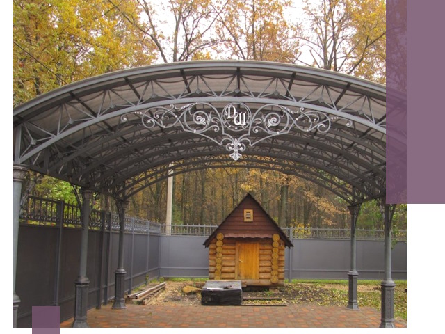 Кованые навесы премиум-класса под заказ в Глазове