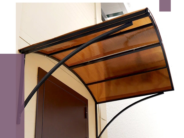 Недорогие козырьки в Глазове от 7571 руб.  | ПРОЛЁТ-Глз