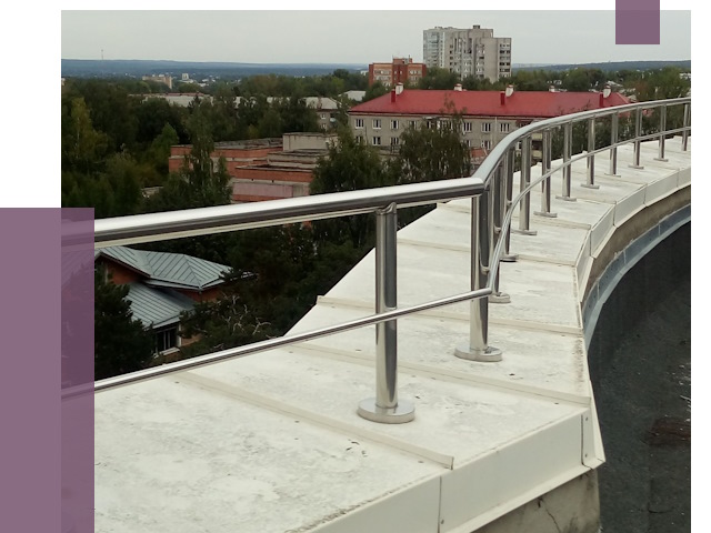 Парапеты и ограждения кровли в Глазове от 4948 руб.