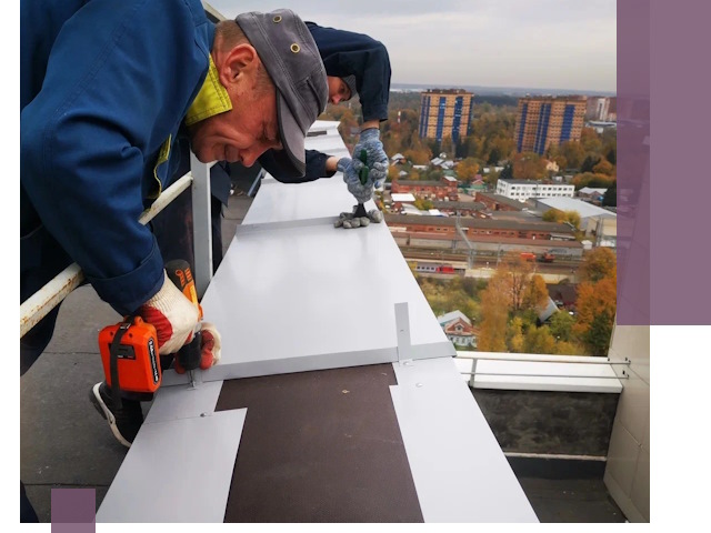 Монтаж парапетов в Глазове — установка прочных металлических ограждений