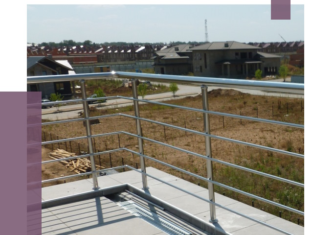 Парапеты из нержавеющей стали в Глазове от 7958 руб. за м² | ПРОЛЁТ-Глз