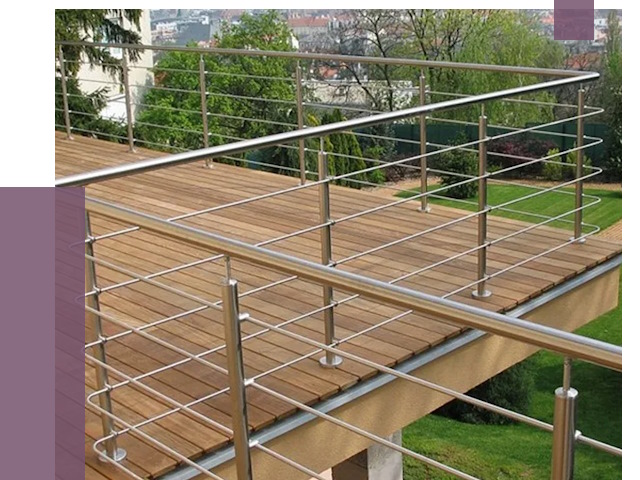 Алюминиевые парапеты в Глазове под ключ от 7754 руб. 