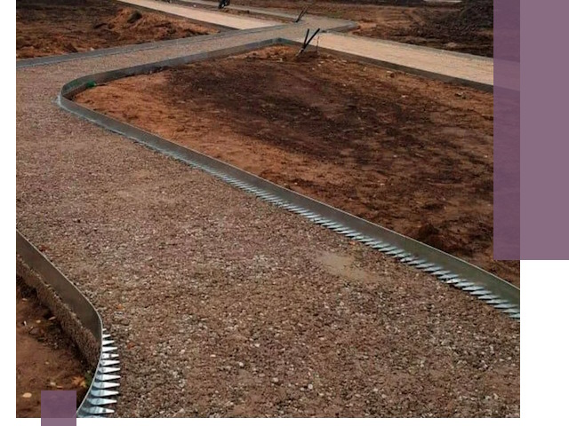 Металлические бордюры под ключ в Глазове — изготовление и монтаж