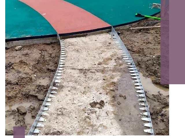 Металлические бордюры для дорожек в Глазове — монтаж и изготовление