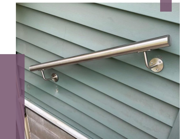 Поручни из нержавеющей стали в Глазове от 7652 руб.  | ПРОЛЁТ-Глз